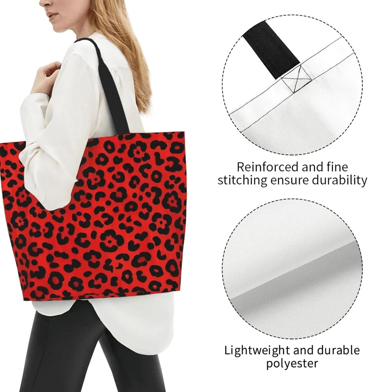 Tote Bag for Women Sea Otters Grocery Bag Foldable Shopping Bags Reusable Large Tote Bag