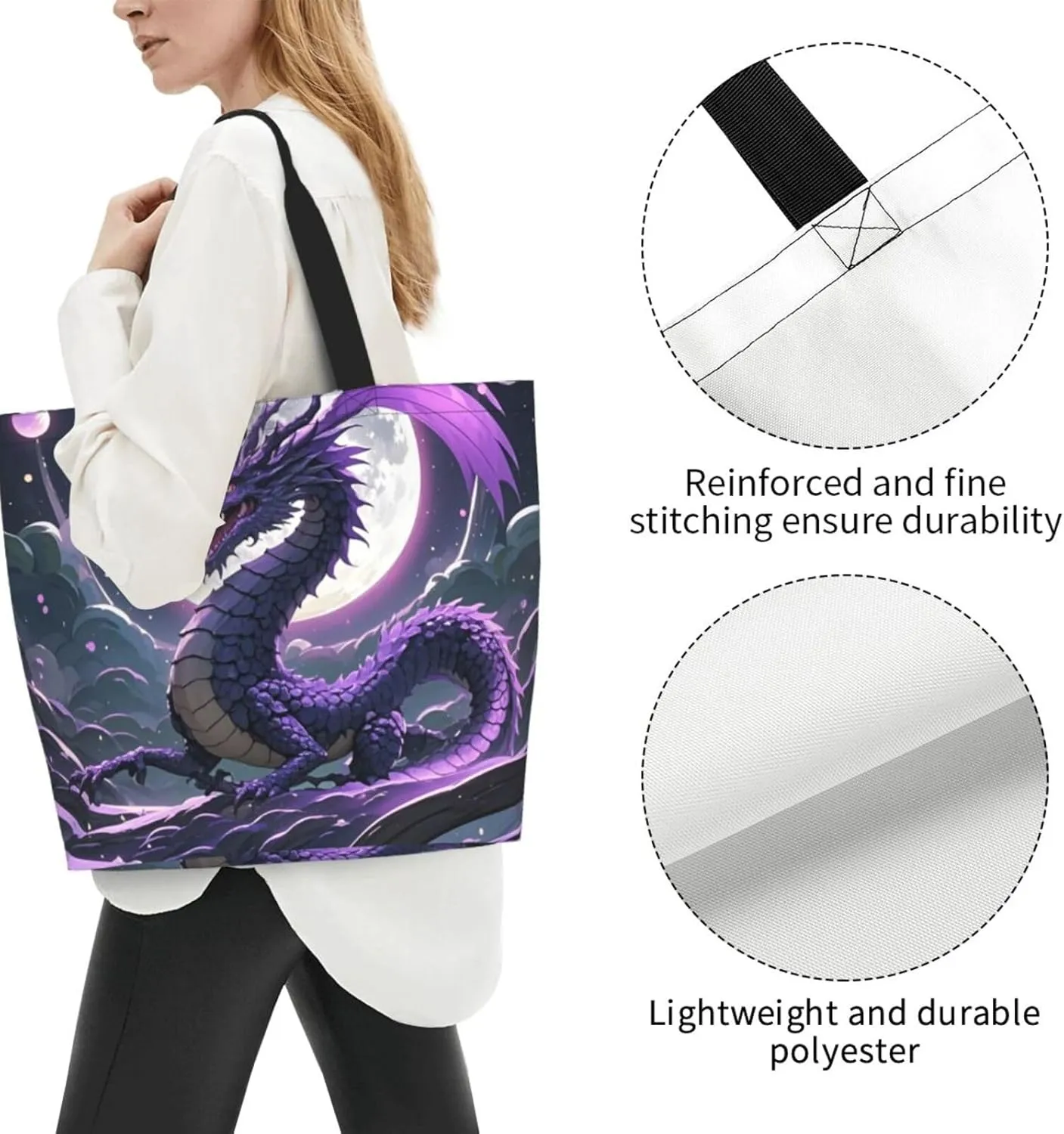 Tote Bag for Women Sea Otters Grocery Bag Foldable Shopping Bags Reusable Large Tote Bag