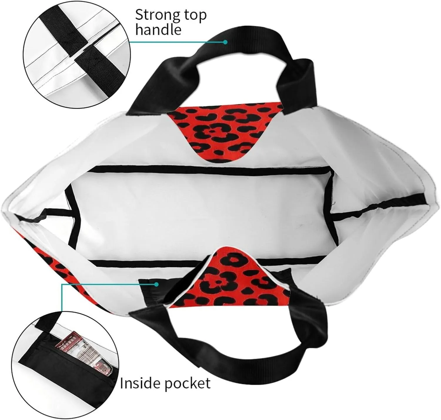 Tote Bag for Women Sea Otters Grocery Bag Foldable Shopping Bags Reusable Large Tote Bag