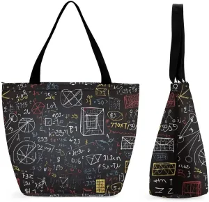 Tote Bag for Women Shoulder Bag Mathematics And Physics Handbags for Travel Work Beach Bag Grocery Bag