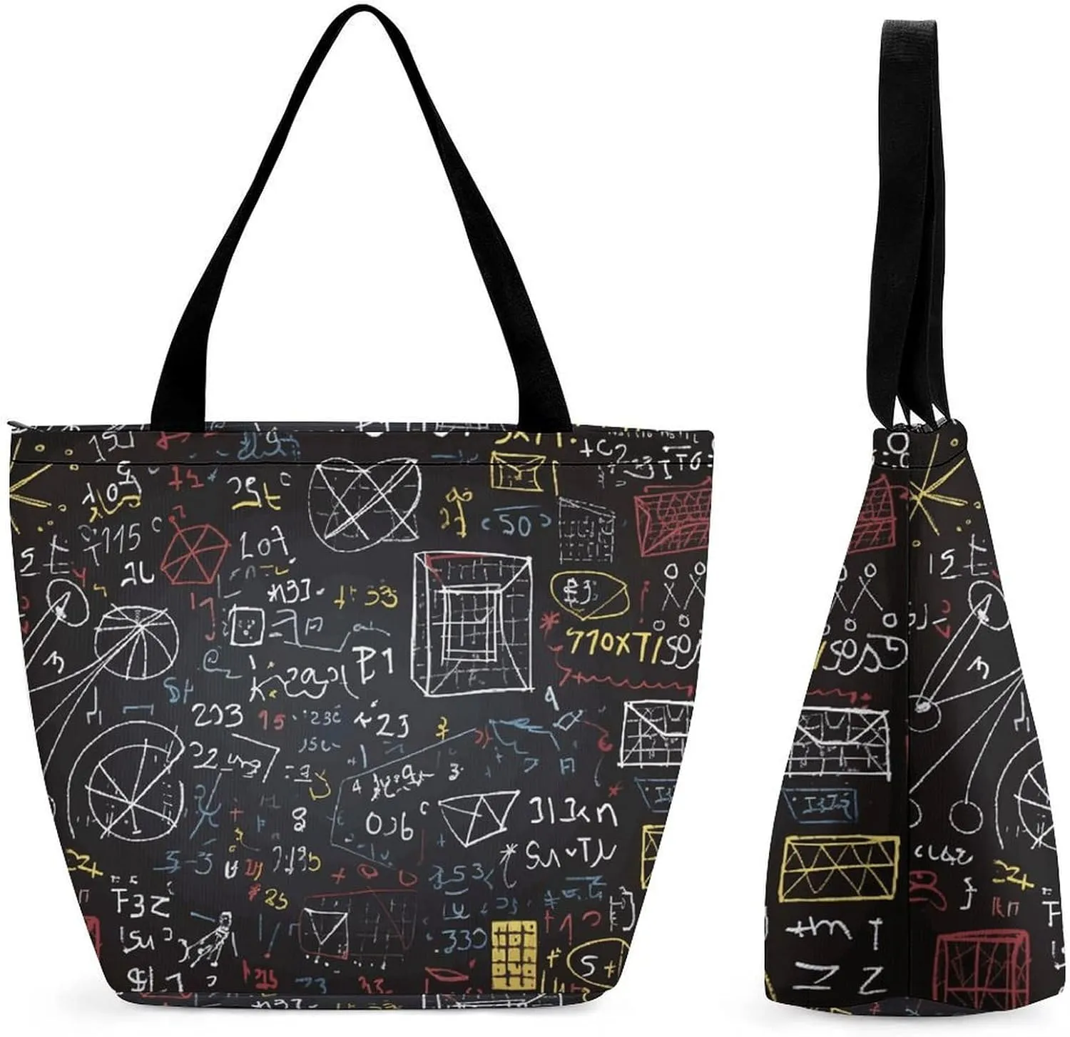 Tote Bag for Women Shoulder Bag Mathematics And Physics Handbags for Travel Work Beach Bag Grocery Bag