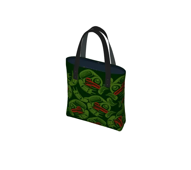 Tote Bag - Haida Frog Army (green)