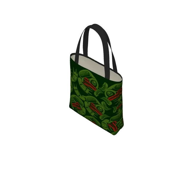 Tote Bag - Haida Frog Army (green)