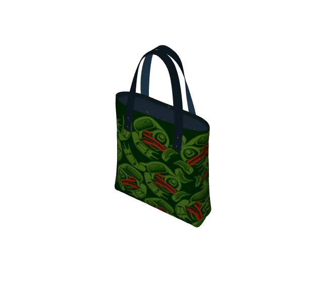 Tote Bag - Haida Frog Army (green)
