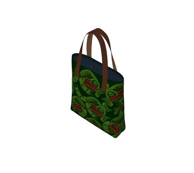 Tote Bag - Haida Frog Army (green)
