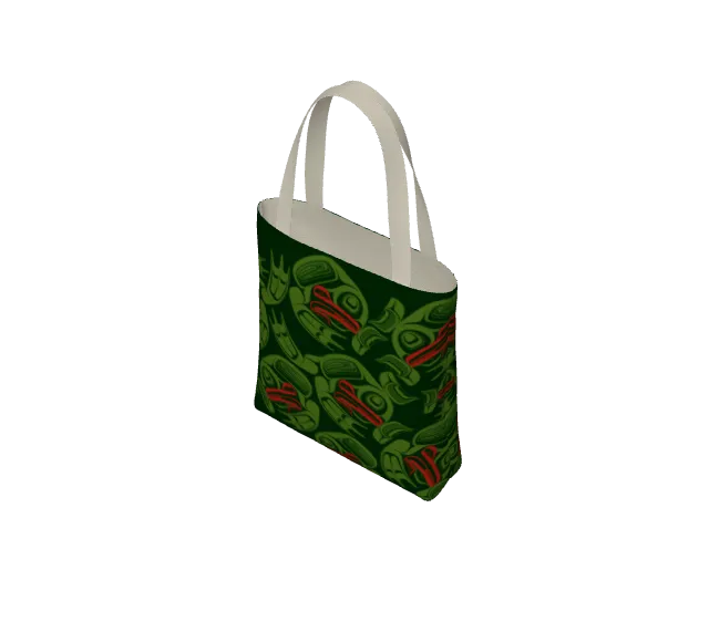 Tote Bag - Haida Frog Army (green)