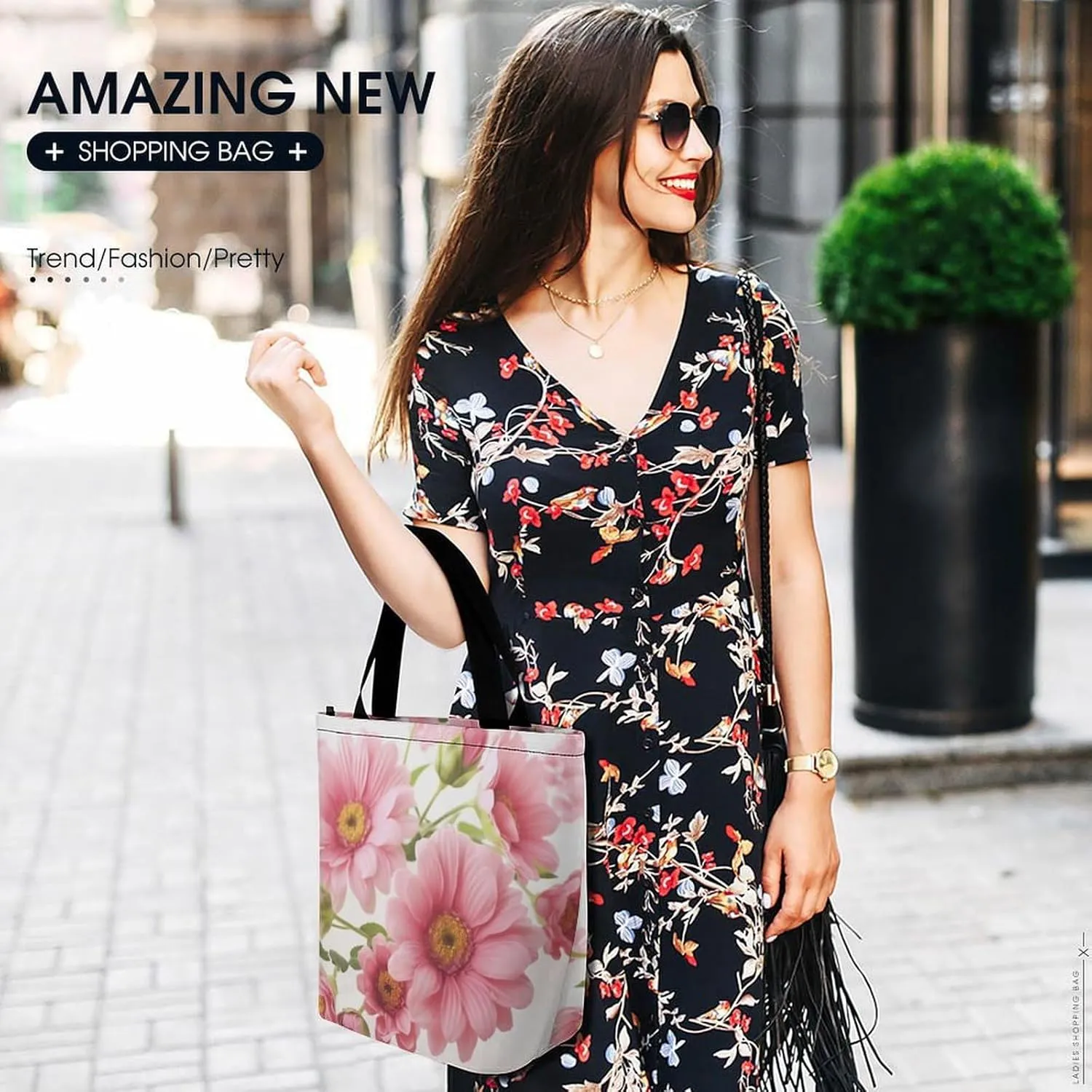Tote Bag Reusable Grocery Bag Foldable Shopping Bag Extra Large Shoulder Bag Autumn Maple Leaves Tote Bag for Work