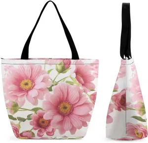Tote Bag Reusable Grocery Bag Foldable Shopping Bag Extra Large Shoulder Bag Autumn Maple Leaves Tote Bag for Work