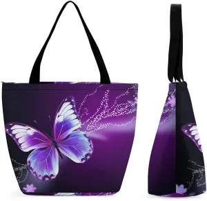 Tote Bag Reusable Grocery Bag Foldable Shopping Bag Extra Large Shoulder Bag Autumn Maple Leaves Tote Bag for Work