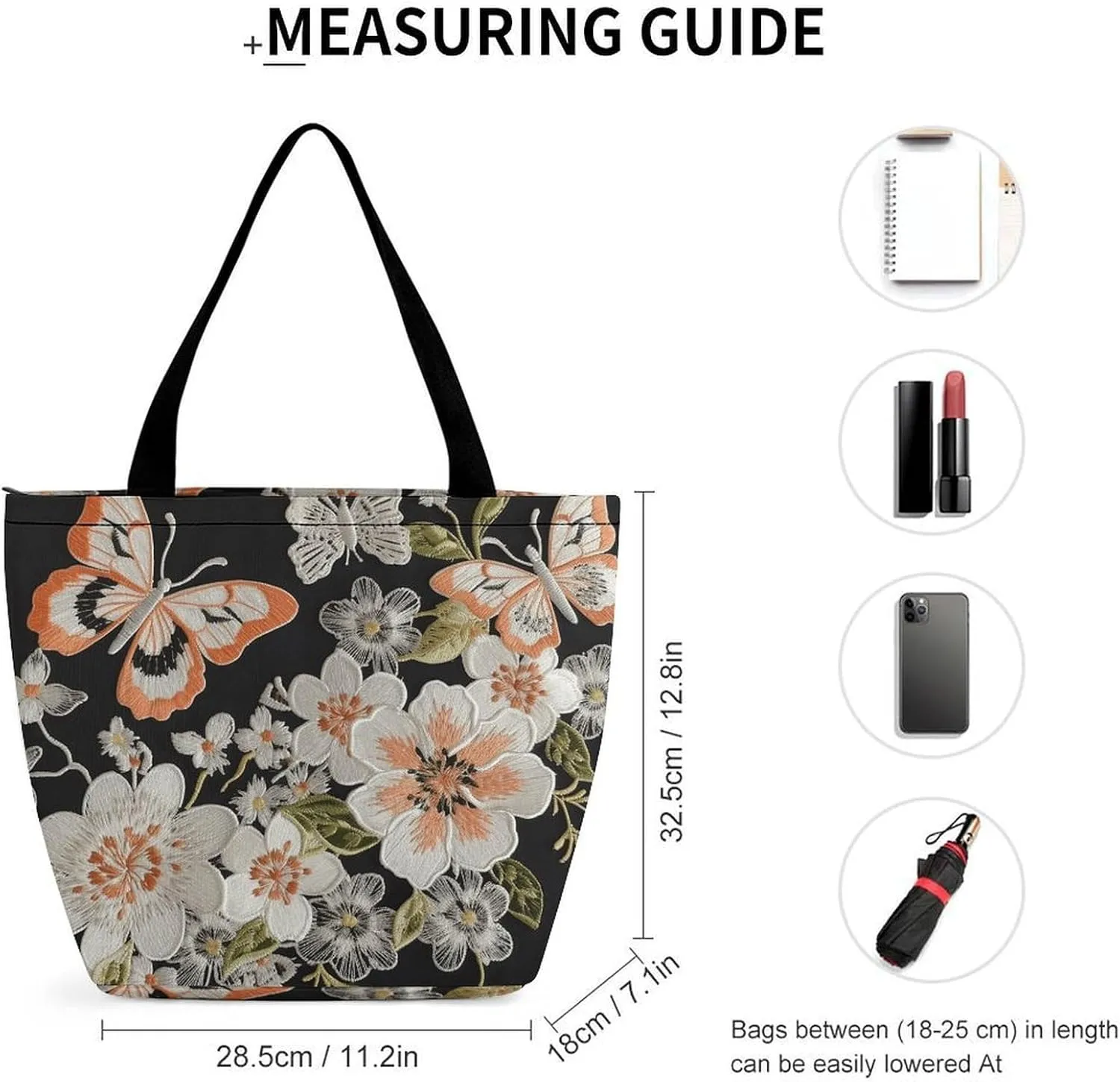 Tote Bag Reusable Grocery Bag Foldable Shopping Bag Extra Large Shoulder Bag Hand Drawn Vegetables Tote Bag for Work