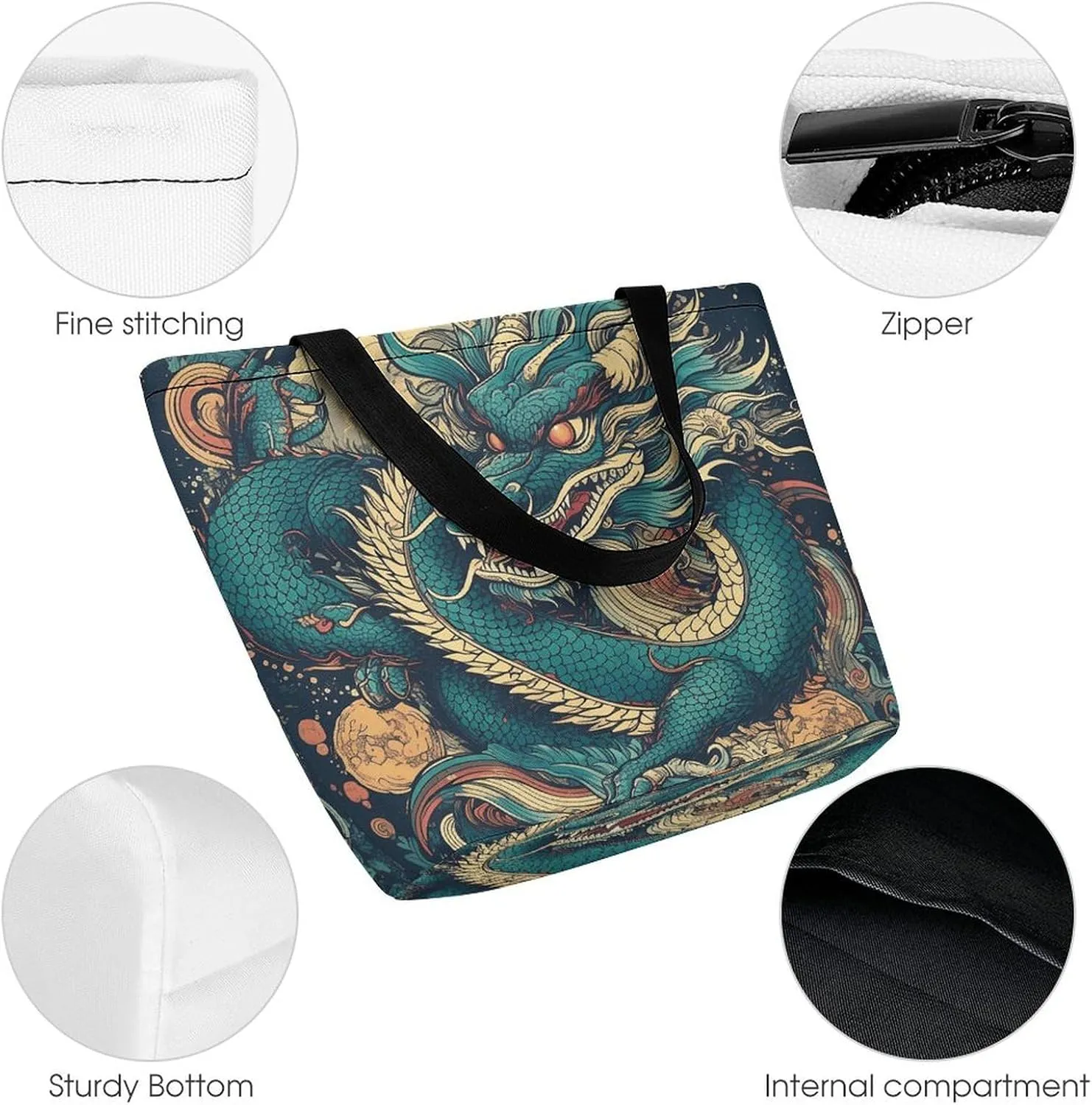 Tote Bag Reusable Grocery Bag Foldable Shopping Bag Extra Large Shoulder Bag Two Prairie Dogs Tote Bag for Travel