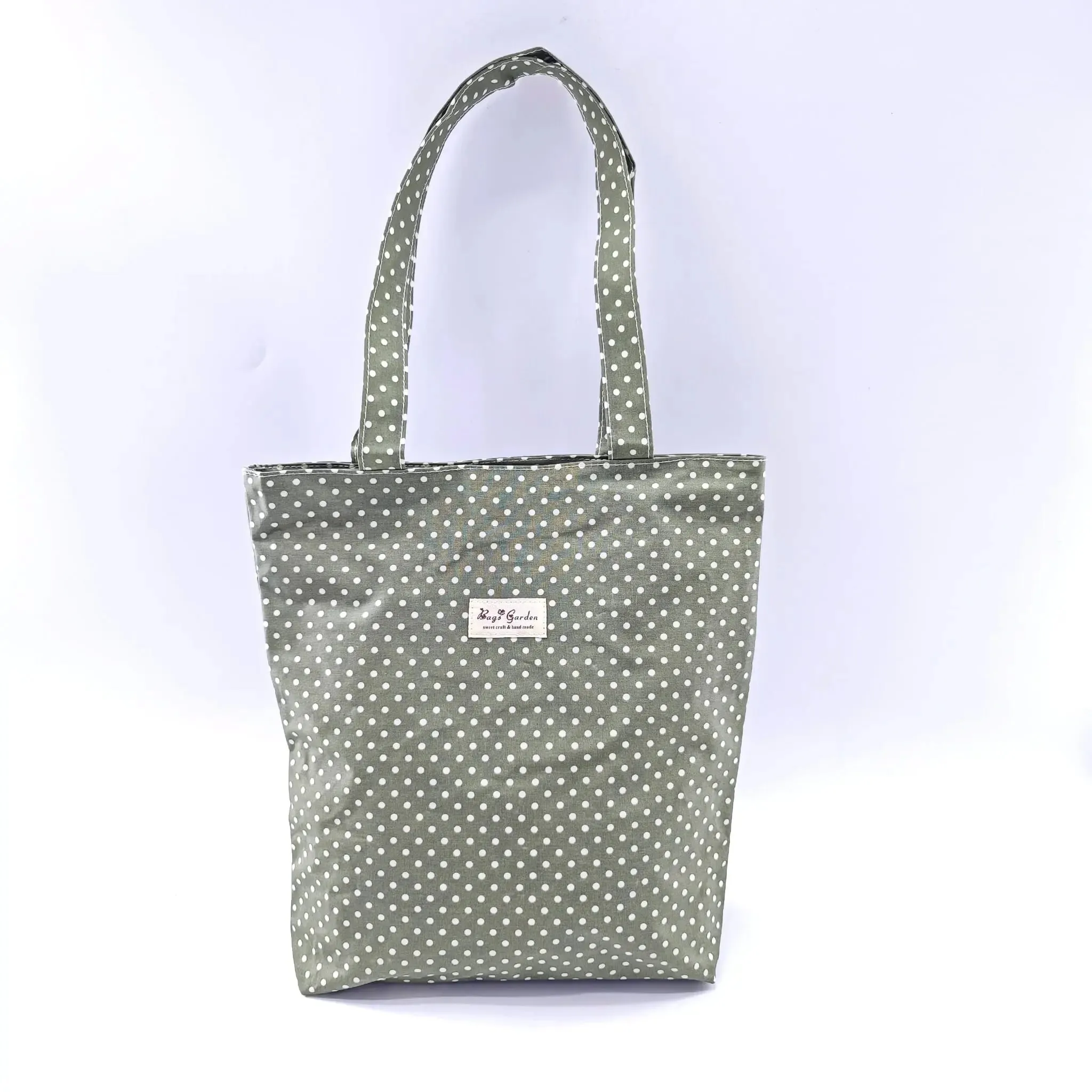Tote bag waterproof Lunares Verde Bags Garden