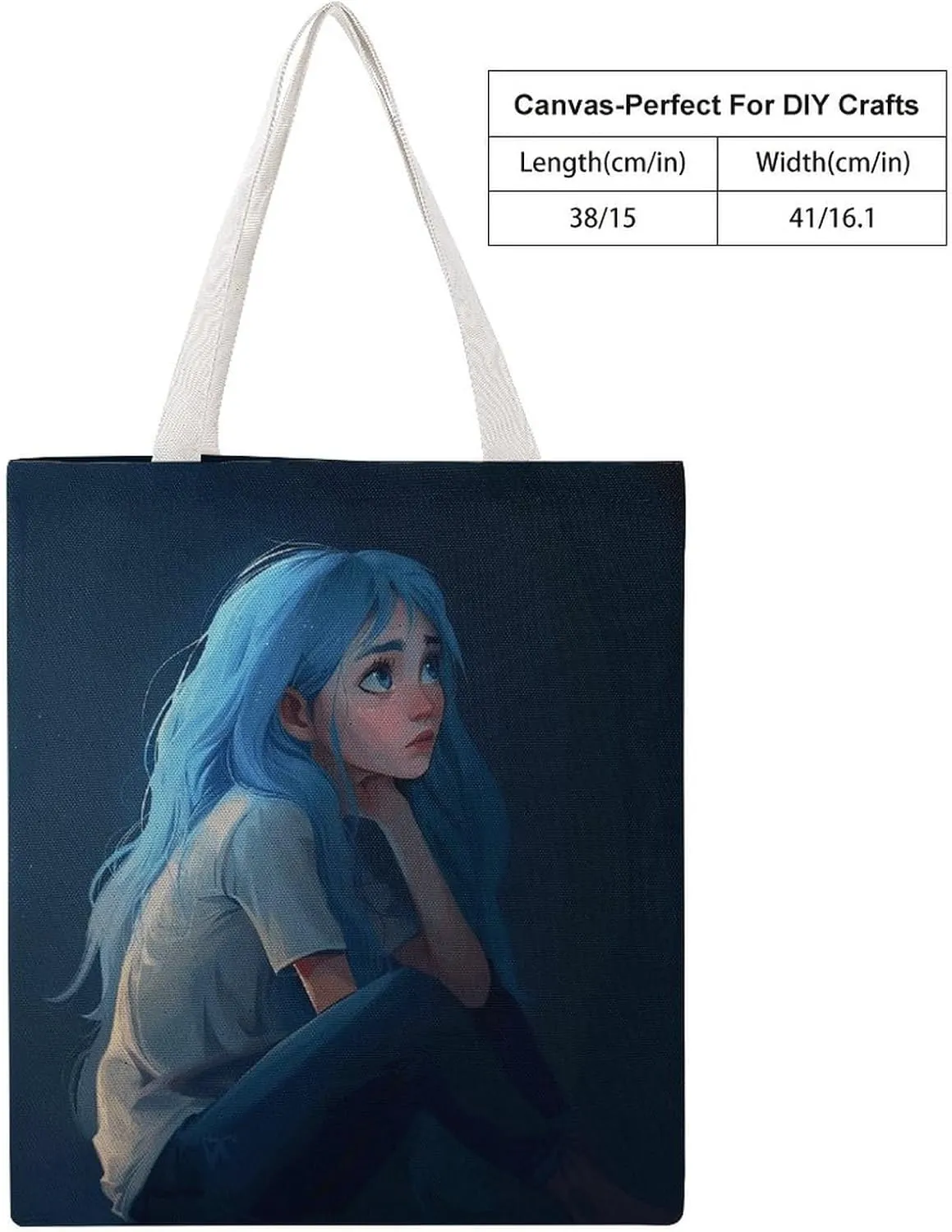 Tote Bags for Women Canvas Handbag White Marble Texture Grocery Bags Shoulder Bag Casual Bag