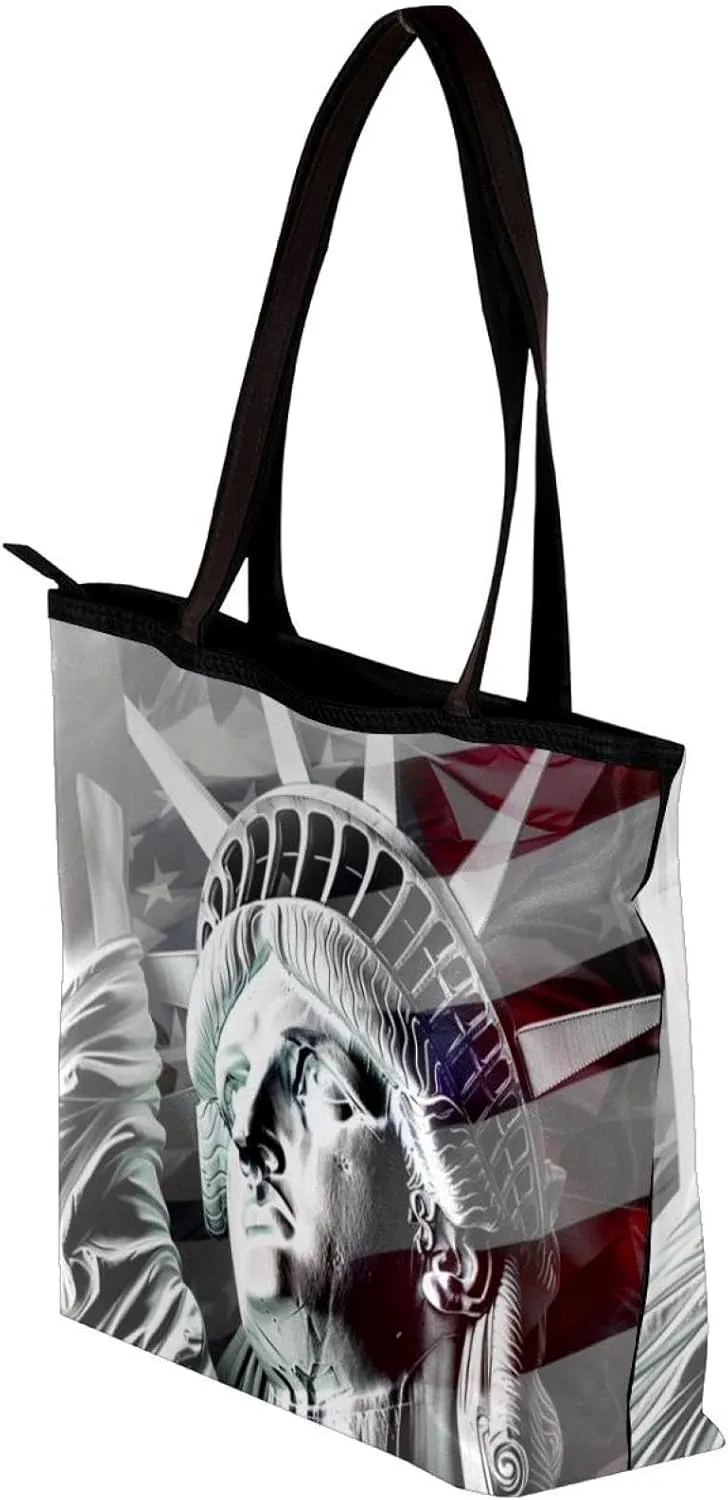 Tote Bags, Large Tote Bags for Women, Women's Tote Handbags, Statue of Liberty, Womens Tote Bags for Work