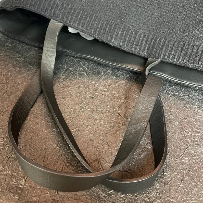Tote Black Wool 34cm Shipping options Limited-stock deal Leather Bag Chanel Patchwork