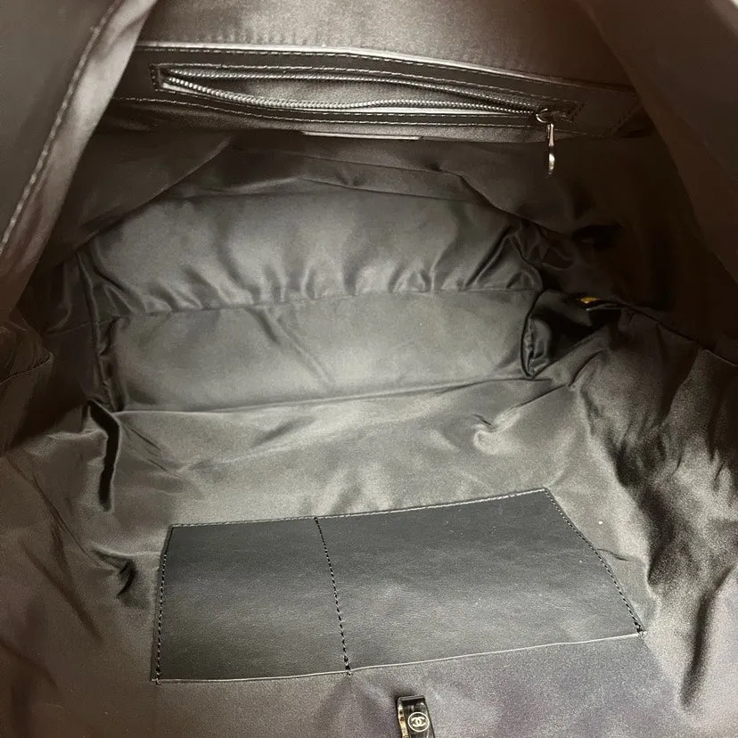 Tote Black Wool 34cm Shipping options Limited-stock deal Leather Bag Chanel Patchwork