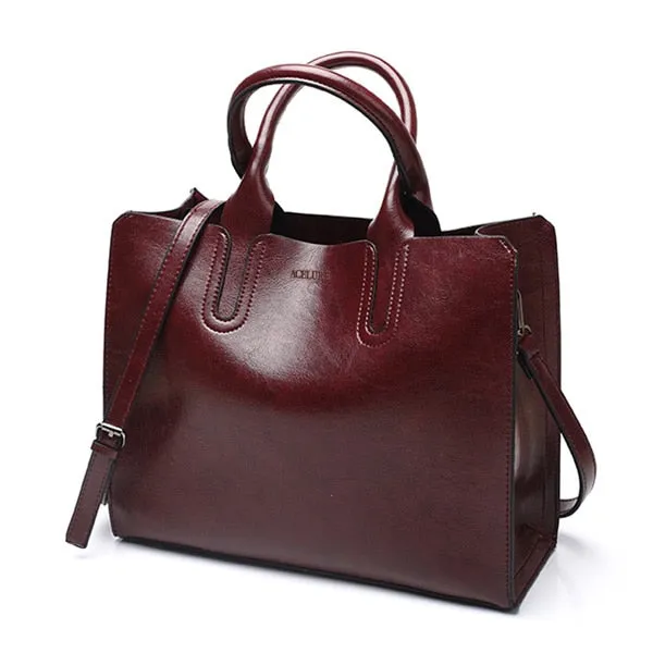 Tote Female Handbags Trunk High Spring promotion Brand Women Quality Bag ACELURE Leather Bag Shoulder Spanish Ladies Large Casual Clear communication Bags Bolsos Big