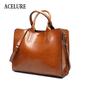 Tote Female Handbags Trunk High Spring promotion Brand Women Quality Bag ACELURE Leather Bag Shoulder Spanish Ladies Large Casual Clear communication Bags Bolsos Big