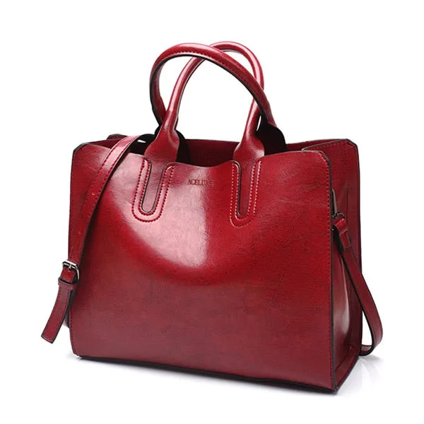 Tote Female Handbags Trunk High Spring promotion Brand Women Quality Bag ACELURE Leather Bag Shoulder Spanish Ladies Large Casual Clear communication Bags Bolsos Big