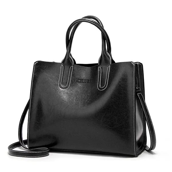 Tote Female Handbags Trunk High Spring promotion Brand Women Quality Bag ACELURE Leather Bag Shoulder Spanish Ladies Large Casual Clear communication Bags Bolsos Big