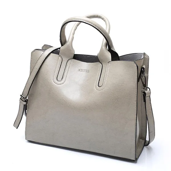 Tote Female Handbags Trunk High Spring promotion Brand Women Quality Bag ACELURE Leather Bag Shoulder Spanish Ladies Large Casual Clear communication Bags Bolsos Big