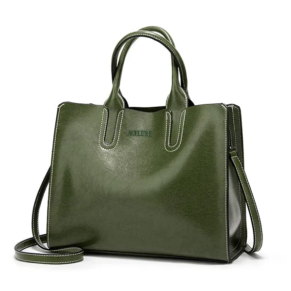 Tote Female Handbags Trunk High Spring promotion Brand Women Quality Bag ACELURE Leather Bag Shoulder Spanish Ladies Large Casual Clear communication Bags Bolsos Big