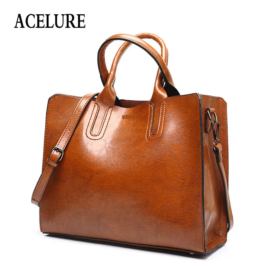 Tote Female Handbags Trunk High Spring promotion Brand Women Quality Bag ACELURE Leather Bag Shoulder Spanish Ladies Large Casual Clear communication Bags Bolsos Big