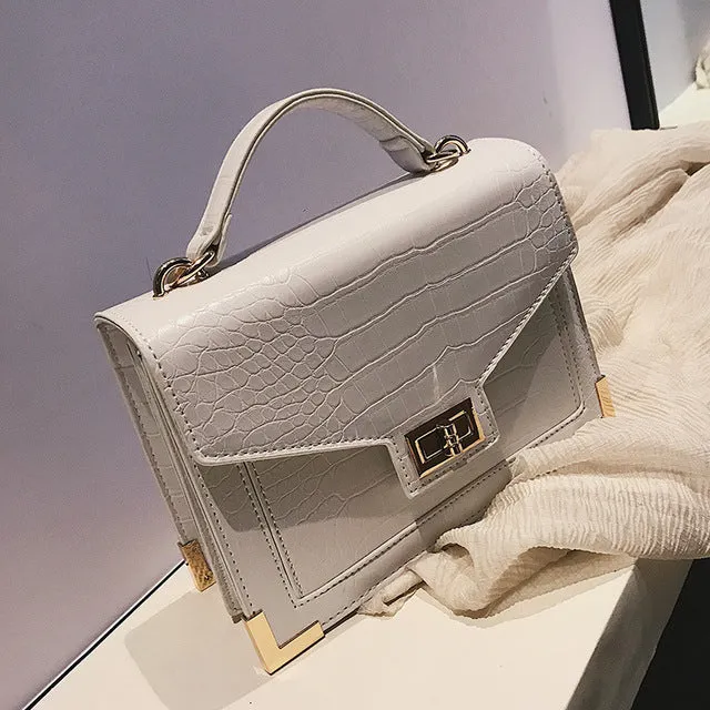 Tote Shoulder Women Lock Crocodile Bag Streamlined Female Evening C141 Leather Square Quality Pattern High Designers Shoulder Hot item Bag Pu Bags