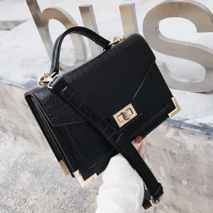 Tote Shoulder Women Lock Crocodile Bag Streamlined Female Evening C141 Leather Square Quality Pattern High Designers Shoulder Hot item Bag Pu Bags