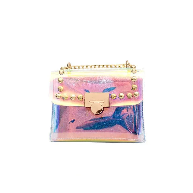 Transparent Silvery Bag