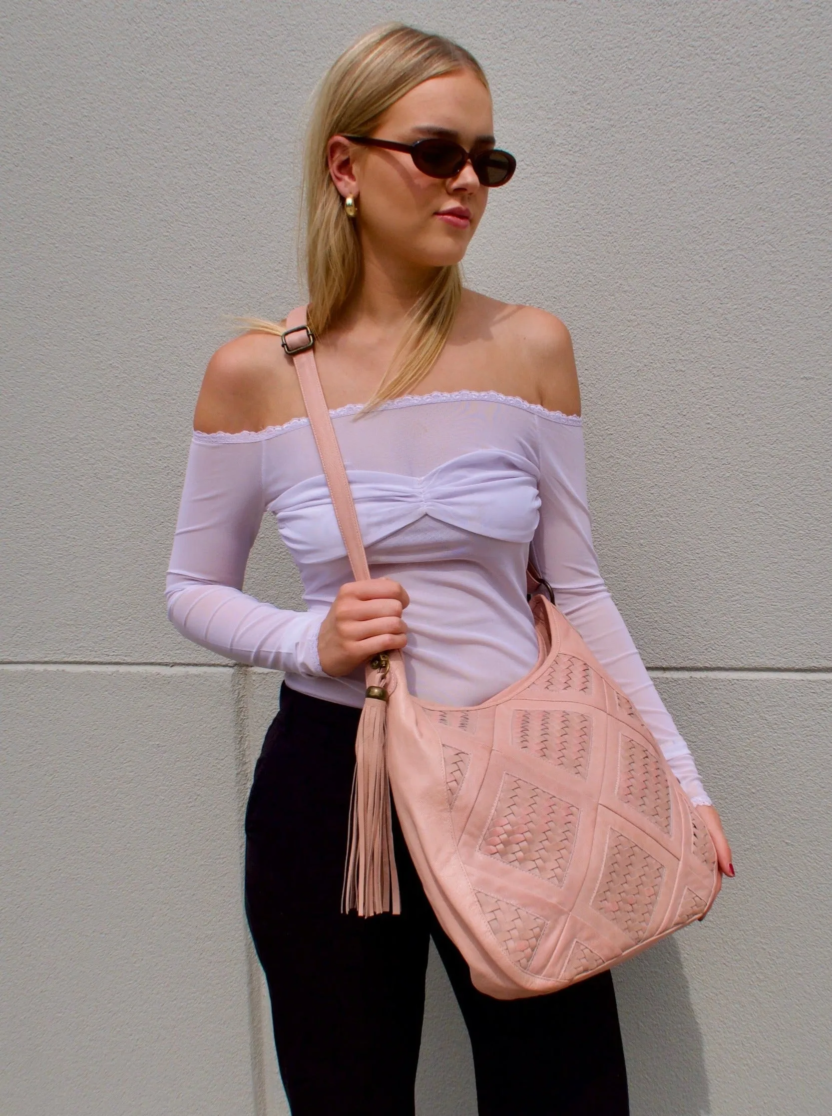 Trudie Hobo Bag | Misty Rose