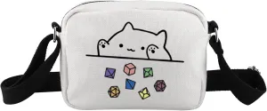 TSOTMO Cat Throwing Dice Bag of Holding Zipper Pouch Gamer Dice Crossbody Bag Funny Gaming Gift