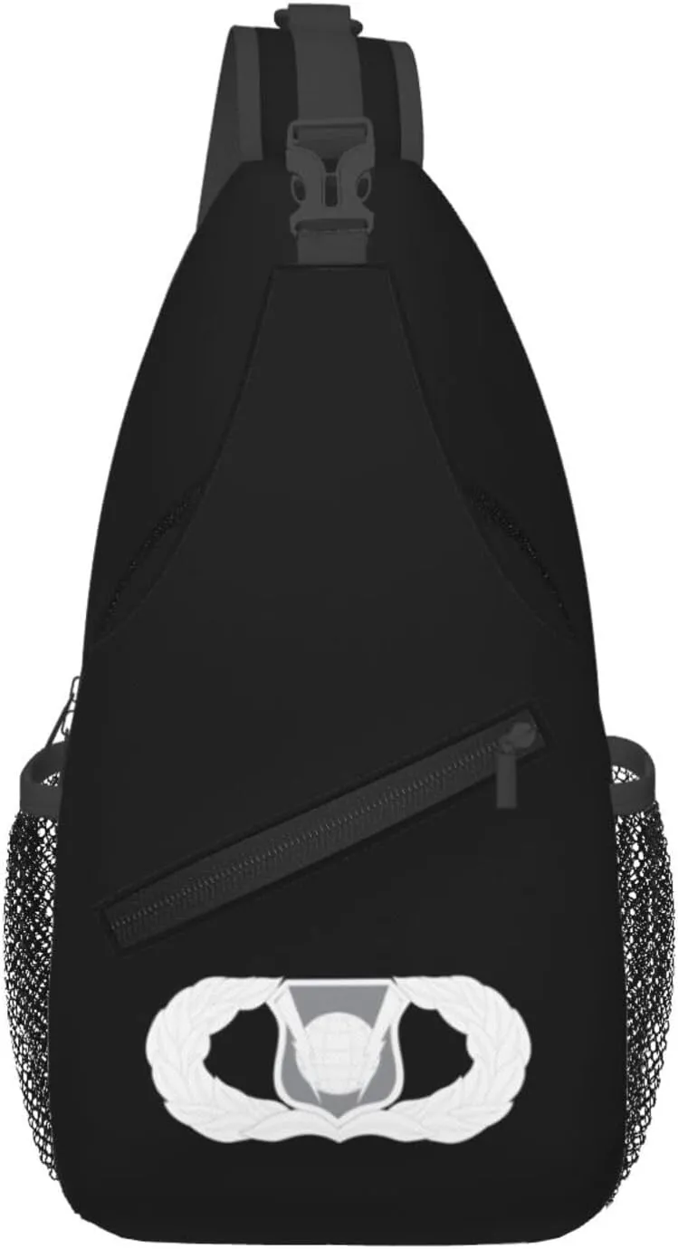 United States Air Force Command And Control Badge Crossbody Bags For Women Men Chest Backpack Gym Shoulder Bag Travel Outdoor Sports Casual Crossbody Bags
