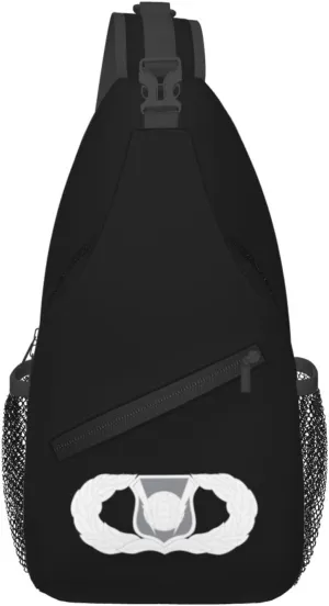 United States Air Force Command And Control Badge Crossbody Bags For Women Men Chest Backpack Gym Shoulder Bag Travel Outdoor Sports Casual Crossbody Bags