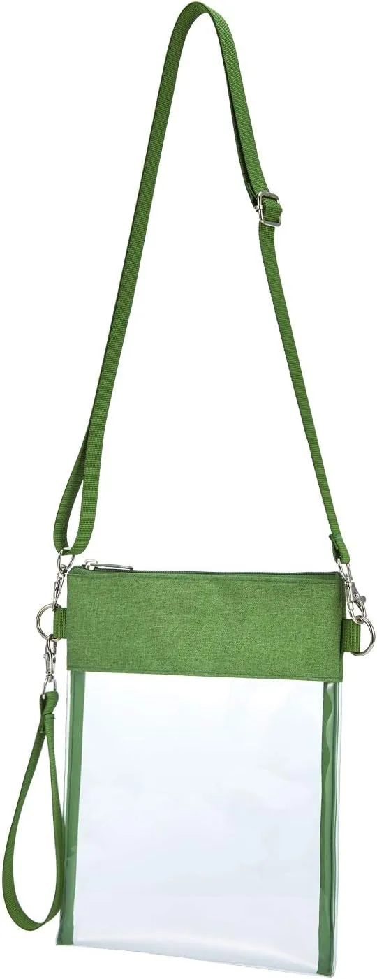 USPECLARE Clear Crossbody Purse Bag Stadium Approved Clear Tote Bag for Work Concert Sports