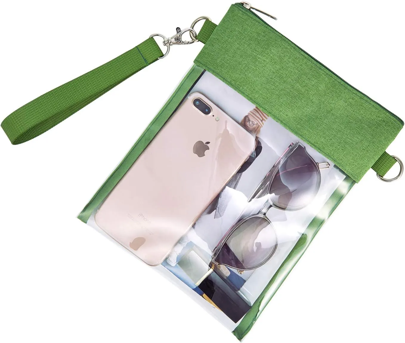 USPECLARE Clear Crossbody Purse Bag Stadium Approved Clear Tote Bag for Work Concert Sports