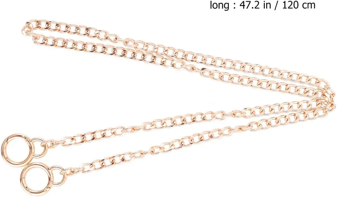 Veemoon 1pc Metal Chain Handbag Strap Durable Alloy Chain for Crossbody Bags Comfortable DIY Bag Accessory for Handmade Craft Projects Exquisite Craftsmanship