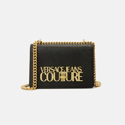 Versace Jeans Couture Saffiano Lock Crossbody Bag