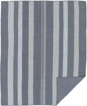 VHC Brands Coastal Farmhouse Bedding-Cape Cod Blue Quilt, Twin