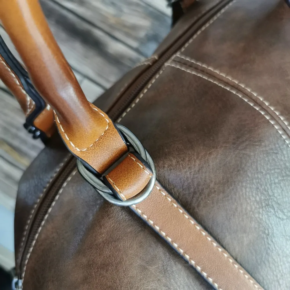 Vintage Handbag New 2020 Leather Bags for Women Lady's Travel Totes Hand Bag Large Capacity Shoulder Designer Bolsa Femini