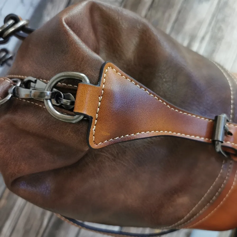 Vintage Handbag New 2020 Leather Bags for Women Lady's Travel Totes Hand Bag Large Capacity Shoulder Designer Bolsa Femini