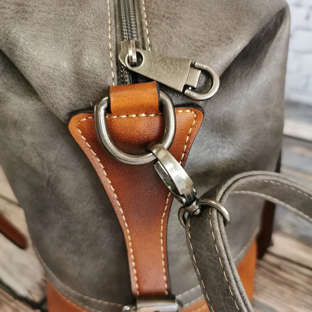 Vintage Handbag New 2020 Leather Bags for Women Lady's Travel Totes Hand Bag Large Capacity Shoulder Designer Bolsa Femini