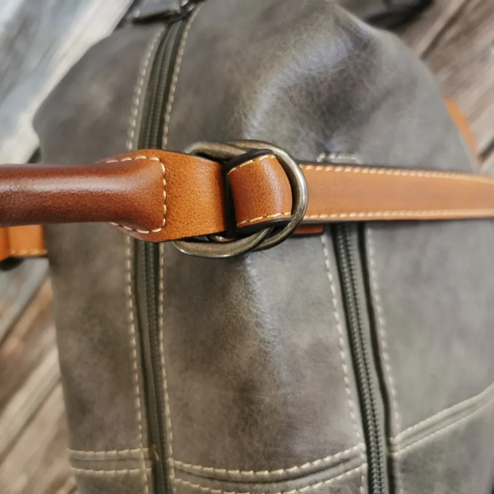 Vintage Handbag New 2020 Leather Bags for Women Lady's Travel Totes Hand Bag Large Capacity Shoulder Designer Bolsa Femini