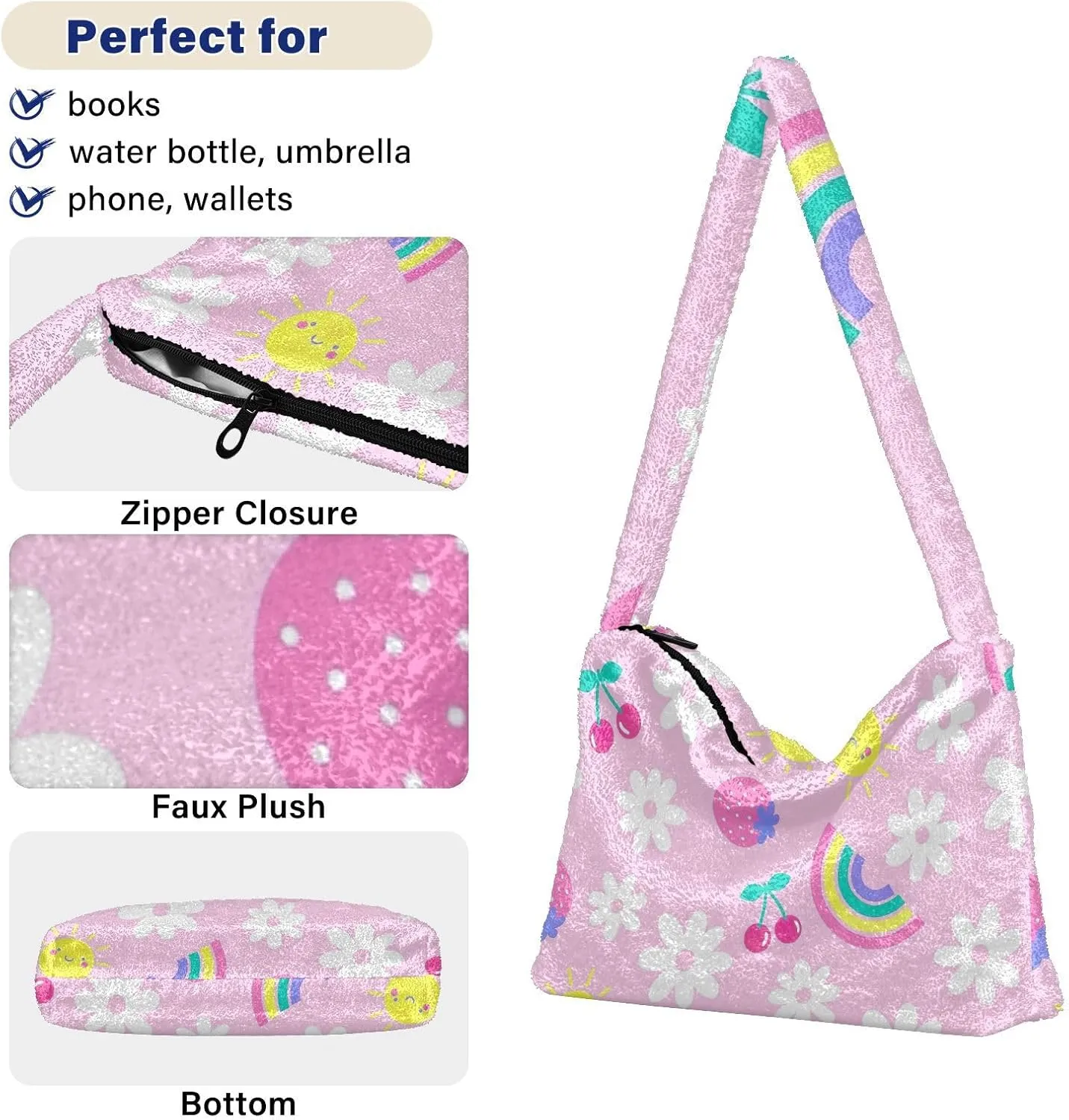 Vintage Plant Rose Dragonfly Wind Shoulder Tote Bag, Soft Shoulder Bag, Shoulder Handbag Women