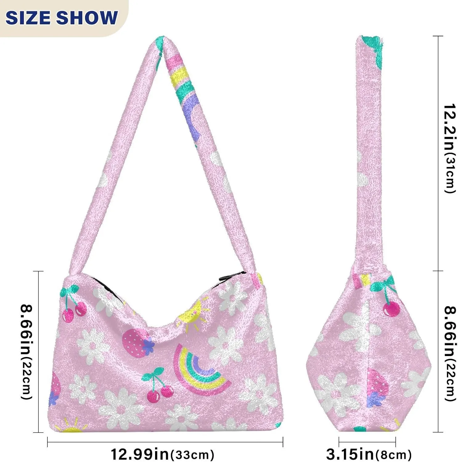 Vintage Plant Rose Dragonfly Wind Shoulder Tote Bag, Soft Shoulder Bag, Shoulder Handbag Women