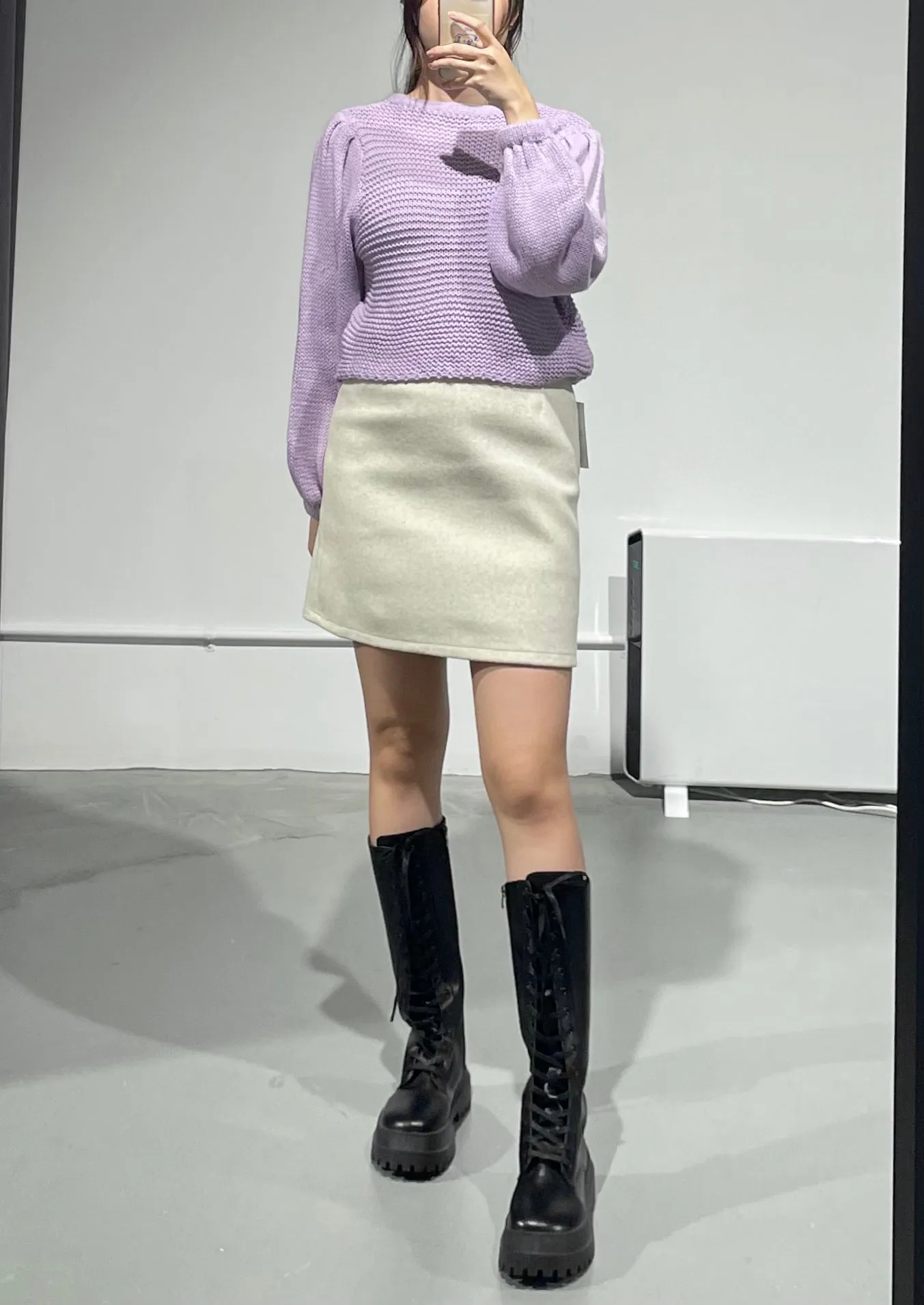 Waffle Puff Knit