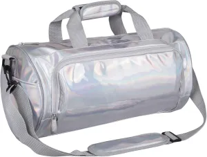Wildkin Kids Dance Bag for Boys and Girls, Ideal Size for Ballet Class and Dance Recitals,100% Polyester Fabric Laminated Dance Duffel Bags Measures 17 x 8.5 x 8.5 Inches, BPA-free (Holographic)