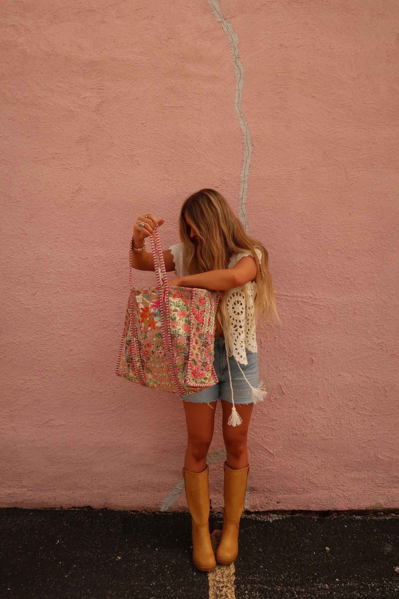Willa Quilted Tote Bag