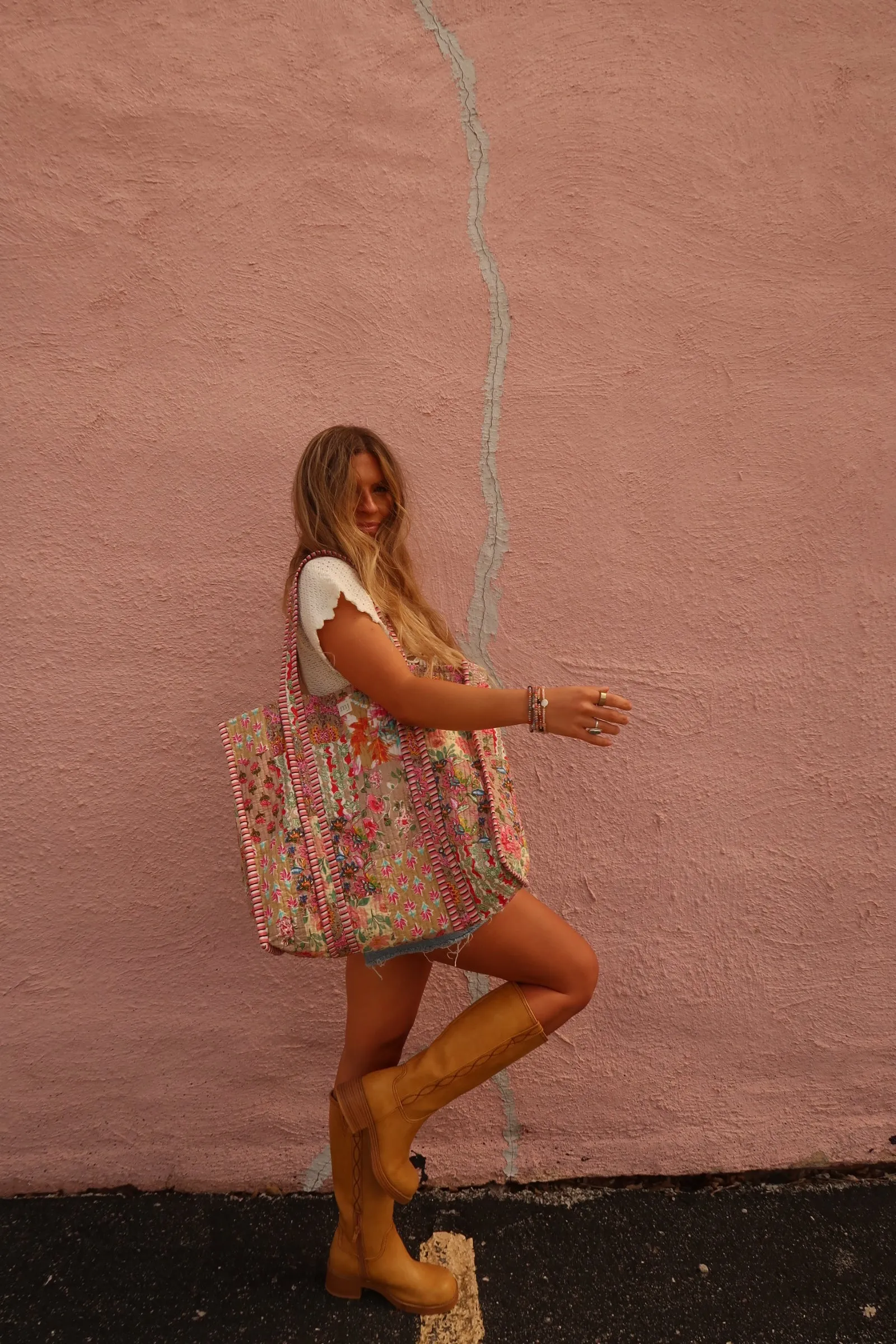 Willa Quilted Tote Bag