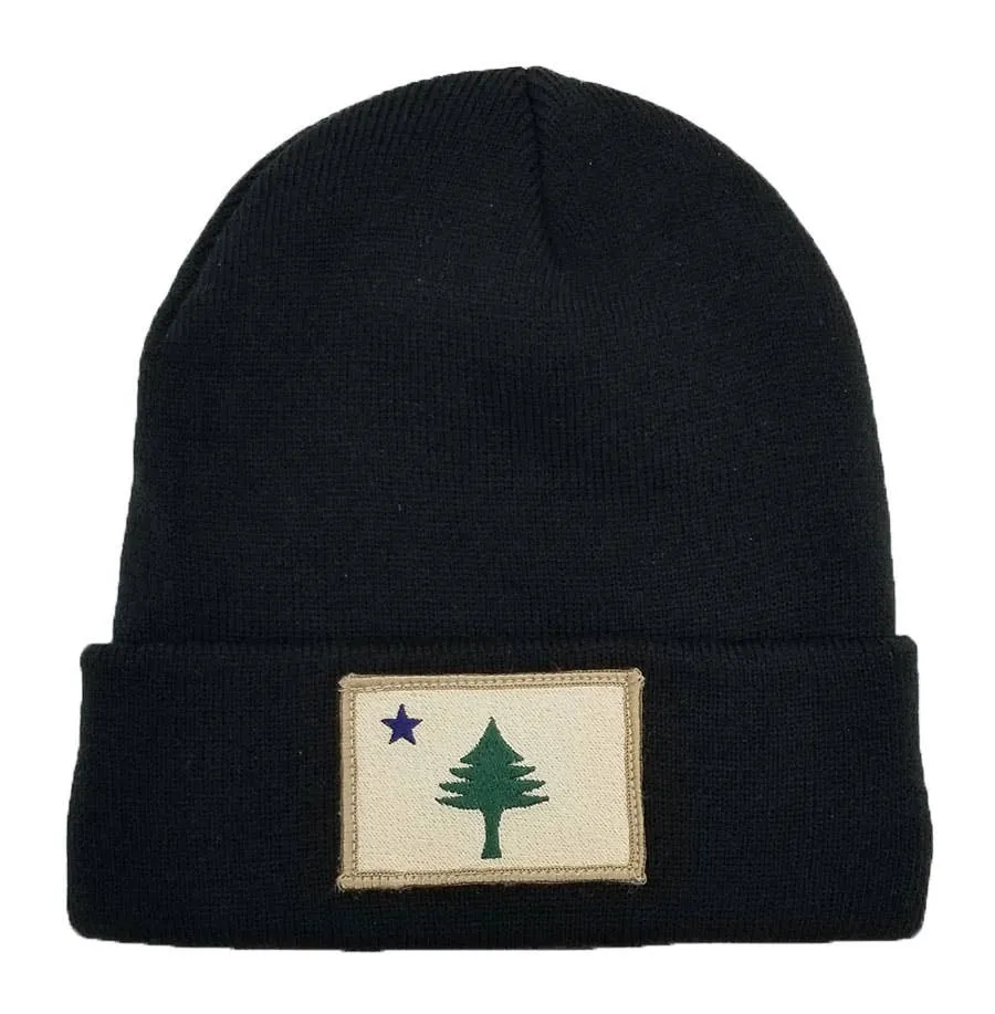 Winter Hat - Maine Flag Fleece-Lined